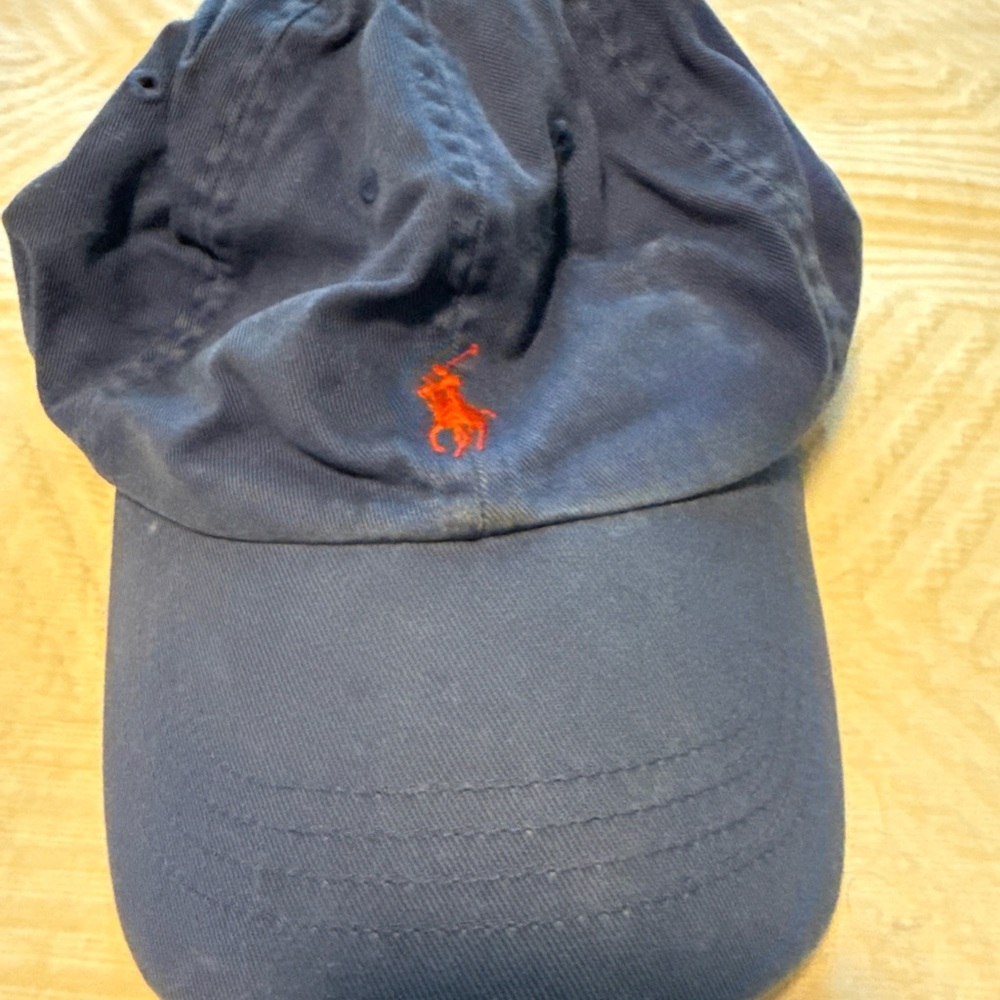 Polo by Ralph Lauren Dark Blue Hat with Red Logo